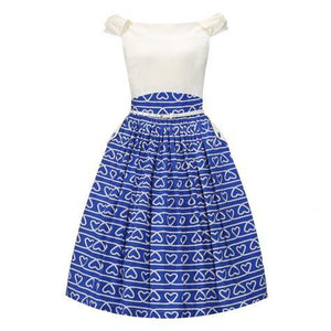 Lindy Bop Carla Blue Rope Dress - HerSecretCloset.co.uk