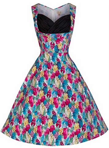Lindy Bop Ophelia Carnation Vintage Swing Dress