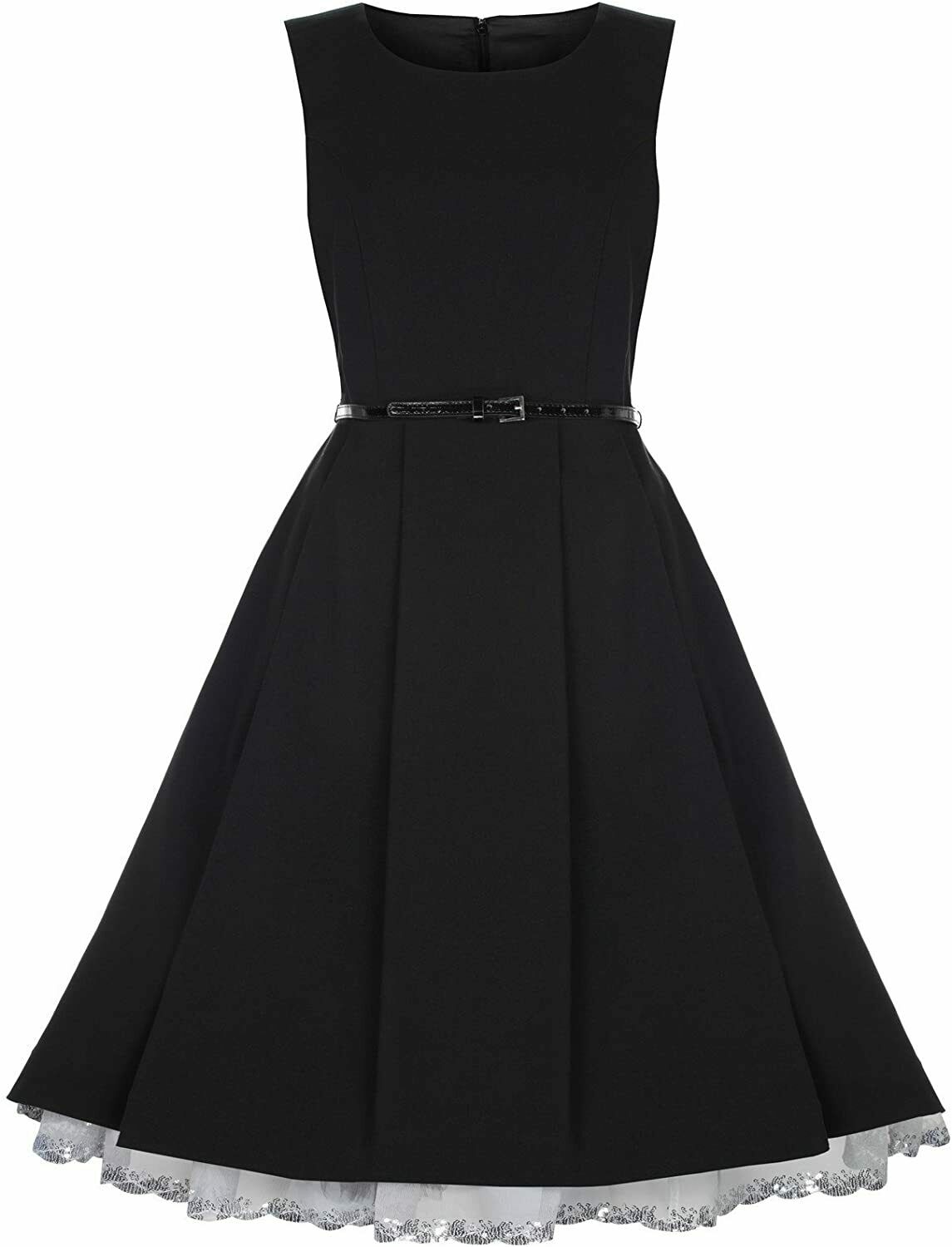 blonde in black dress Lace-Up Short Black Homecoming Dress with Corset Black / 00