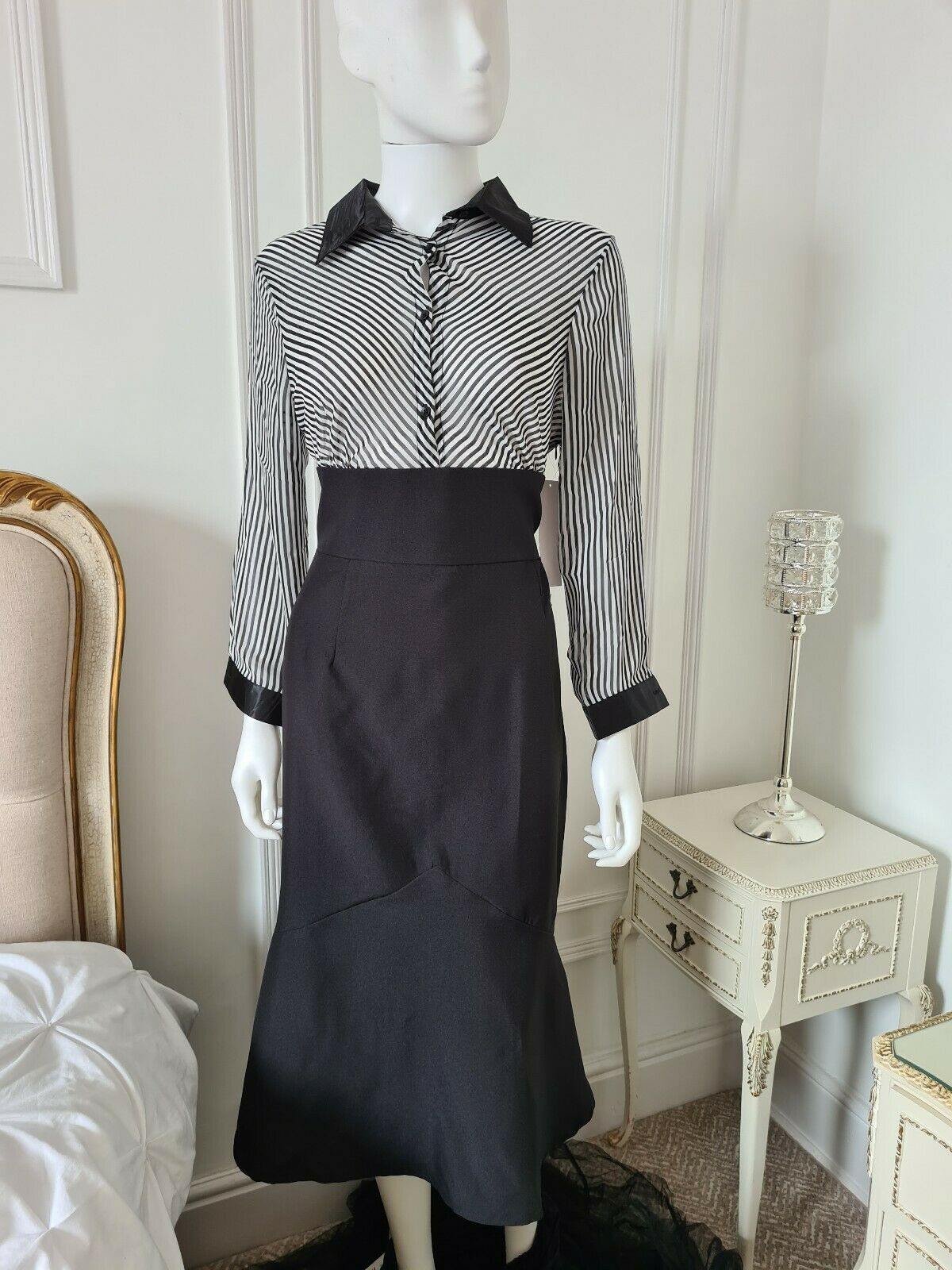 Lindy Bop 'Rhea' Vintage 1940's/1950's High Waisted Fitted Fluted Office Dress - HerSecretCloset.co.uk