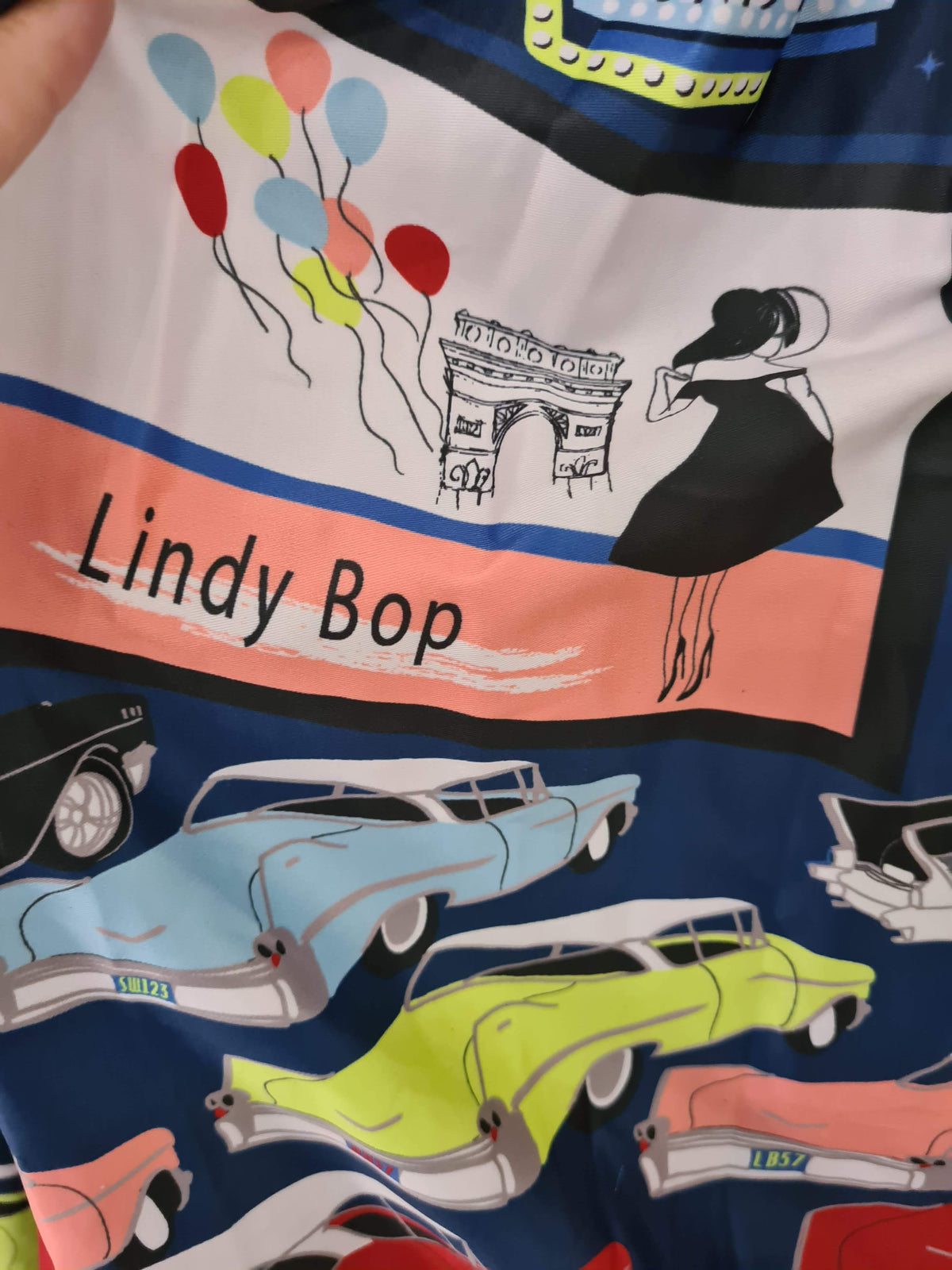 Lindy Bop Exquisite Courney Drive In Navy Dress - Rare Find - HerSecretCloset.co.uk