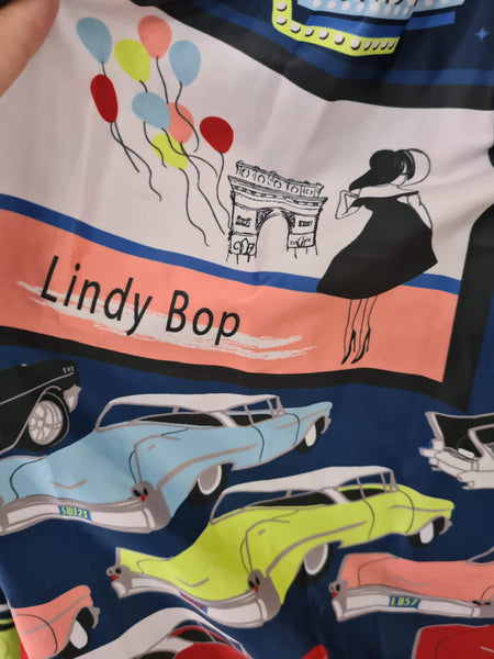 Lindy Bop Exquisite Courney Drive In Navy Dress - Rare Find - HerSecretCloset.co.uk
