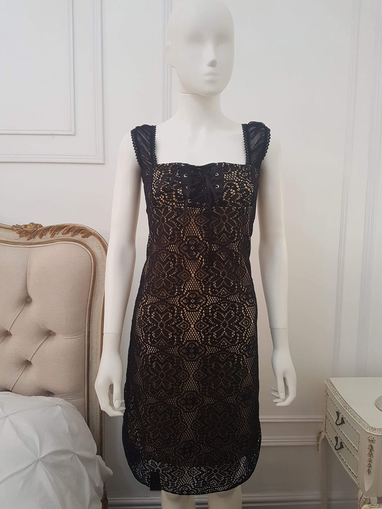 Lindy Bop Rosa Cream Vintage 1940's 1950's Style Black Lace Wiggle Dre HerSecretCloset.co.uk Lindy Bop Rosa Cream Vintage 1940's 1950's Style Black Lace Wiggle Dre HerSecretCloset.co.uk