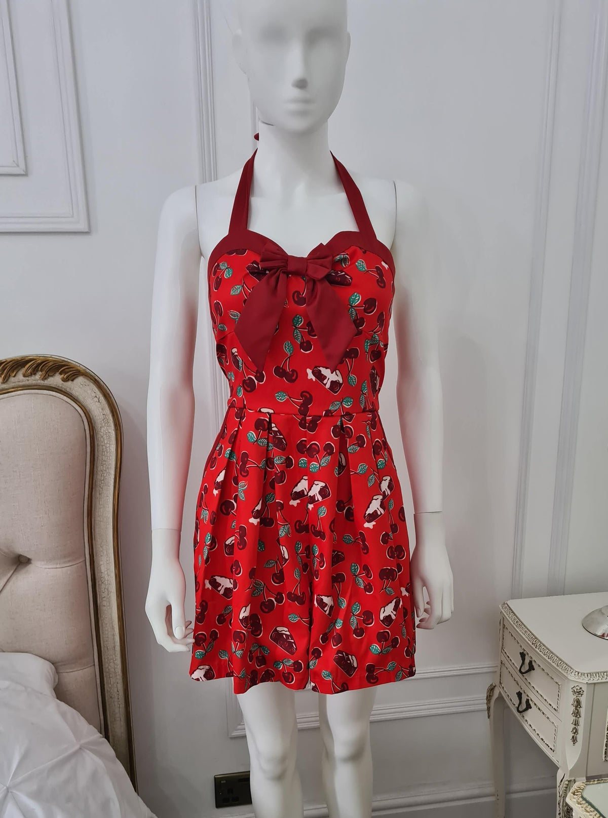 Lindy Bop Lauren Red Cherry Pie - HerSecretCloset.co.uk