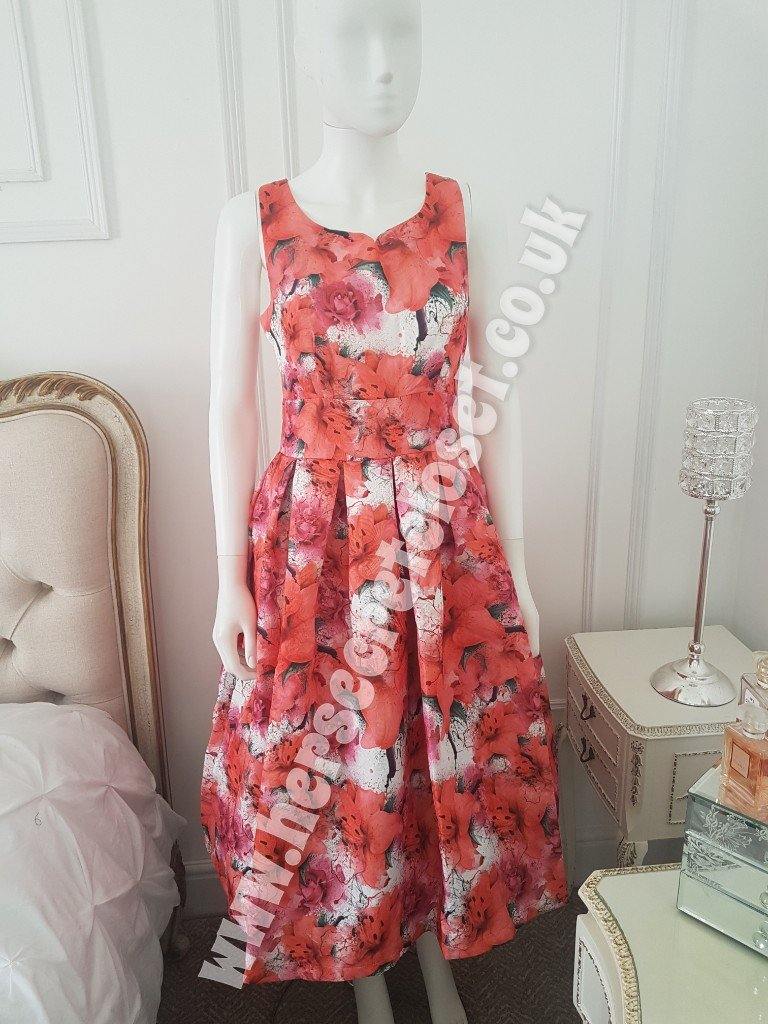 Lindy Bop Classic 1950s Felicia Lily Swing Dress - HerSecretCloset.co.uk