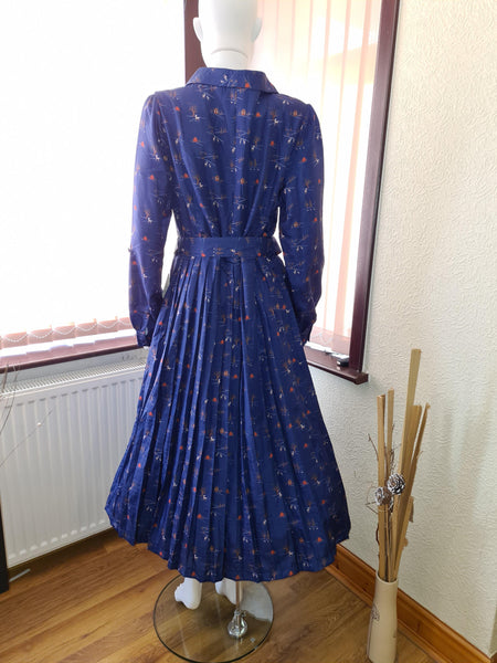 Lindy Bop Shannon Winter Scene Midi Fit and Flare Dress - HerSecretCloset.co.uk