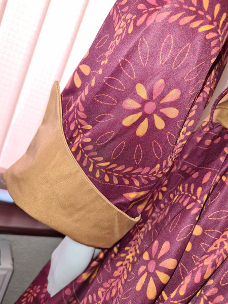 Lindy Bop Roman Wreath Print Swing Dress - HerSecretCloset.co.uk