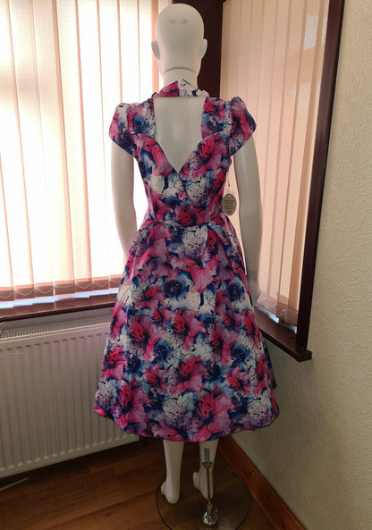 Lindy Bop Celestine Pink Lily Vintage Bridesmaid Dress - HerSecretCloset.co.uk