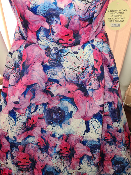 Lindy Bop Celestine Pink Lily Vintage Bridesmaid Dress - HerSecretCloset.co.uk