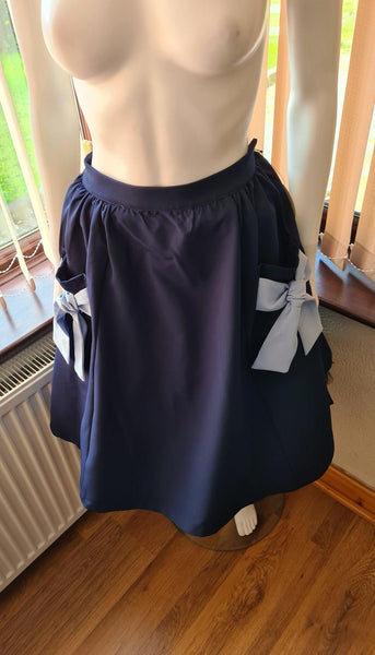 Lindy Bop Lovi Deep Blue Swing Skirt - HerSecretCloset.co.uk
