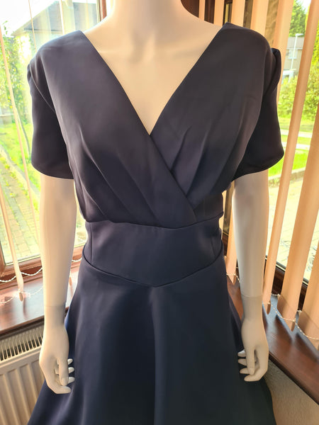 Lindy Bop Birdie Navy Swing Dress - HerSecretCloset.co.uk