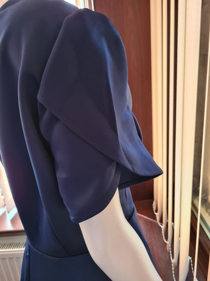 Lindy Bop Birdie Navy Swing Dress - HerSecretCloset.co.uk