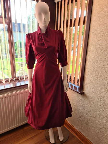 Lindy Bop Lyla Garnet 1950s Tea Dress - HerSecretCloset.co.uk