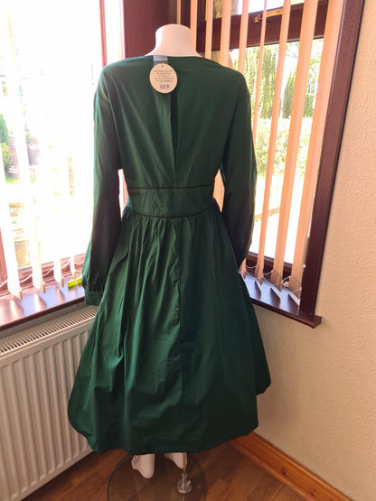 Lindy Bop Kara Emerald Green Plus Size Dress - HerSecretCloset.co.uk