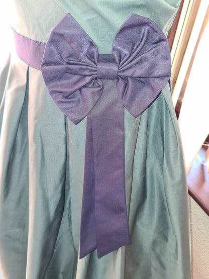 Lindy Bop Gina Teal Evening Christmas Occasion Dress - HerSecretCloset.co.uk
