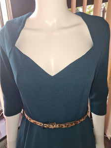 Lindy Bop Vicki Deep Teal Swing Dress - HerSecretCloset.co.uk