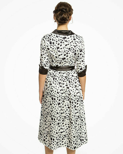 Lindy Bop 'Marisole' Dalmation Print Midi Swing Dress Cruella