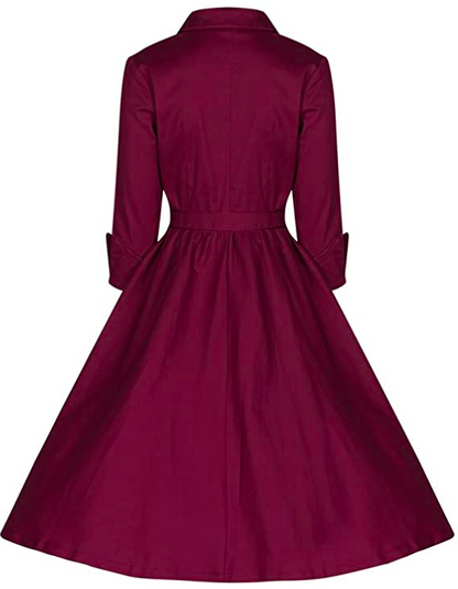 Lindy Bop Vintage Rockabilly Vivi Red Swing Dress