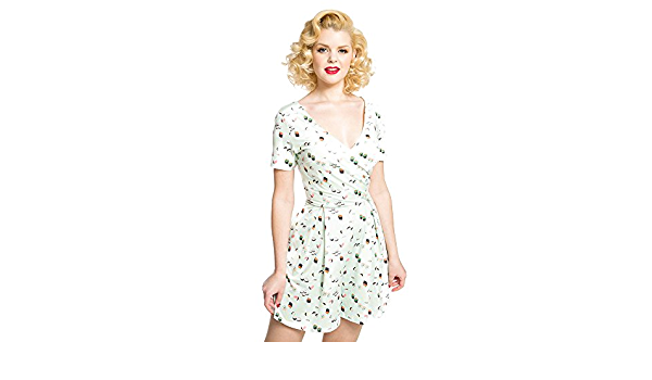 Lindy Bop Clarice' Mint Green Sushi Print Playsuit