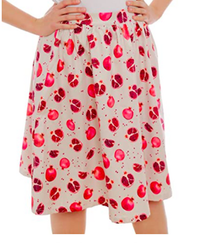 Pryia Priya Pomegranate Lindy Bop Fruit Funky Skirt Size 8