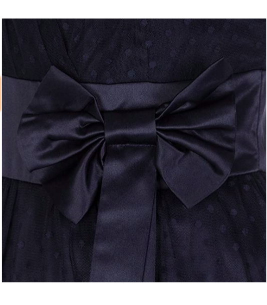 Lindy Bop Ella Midnight Blue Polka Dot Prom/Occasion Dress