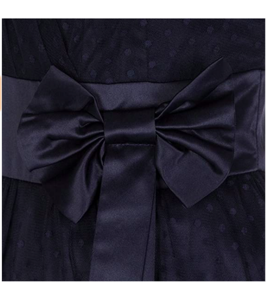 Lindy Bop Ella Midnight Blue Polka Dot Prom/Occasion Dress