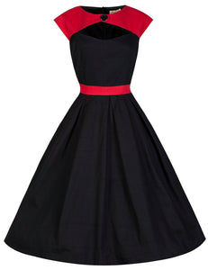 Lindy Bop Lottie 1950's Rockabilly Dress With Attached Bolero/Shrug Size 12 NEW