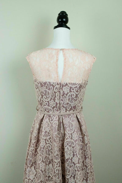 Lindy Bop Aleena Peach Lace Vintage Wedding Bridesmaid Dress