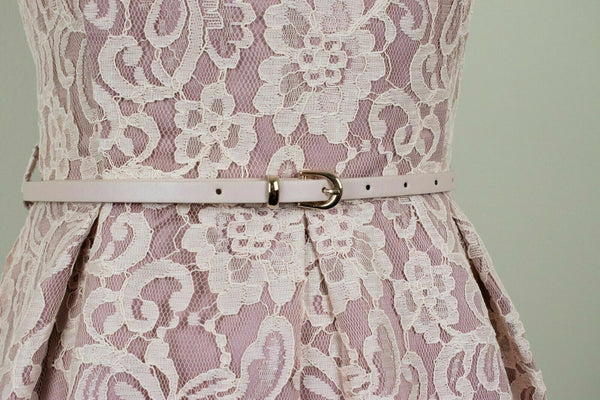 Lindy Bop Aleena Peach Lace Vintage Wedding Bridesmaid Dress