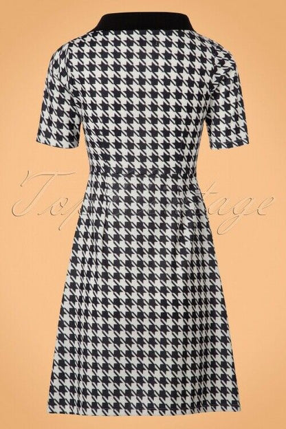 Lindy Bop Monica Houndstooth Dress