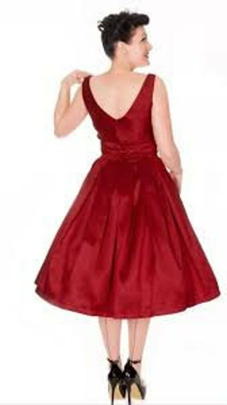 Lindy Bop ‘Lana’ Red 1950s inspired Rockabilly/Retro Vintage Swing Dress