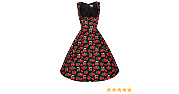 Lindy Bop Ophelia Vintage 50's Scrumptious Berries Print Swing Dress