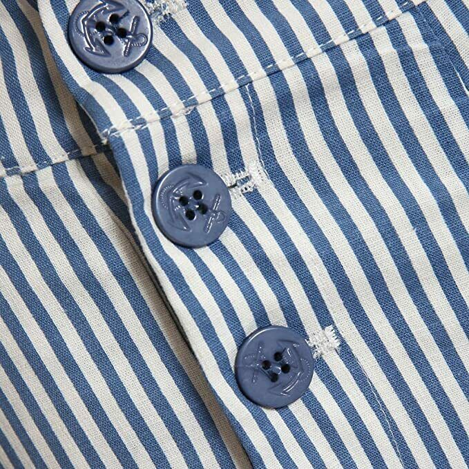 Lindy Bop Coco Blue White Stripe High Waisted Sailor Type Shorts