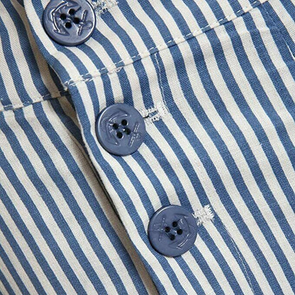 Lindy Bop Coco Blue White Stripe High Waisted Sailor Type Shorts