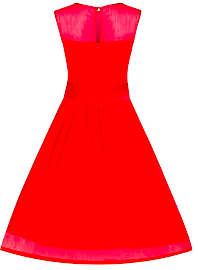 Lindy Bop Vintage 50s Candy Red Christmas Xmas Bridesmaid Party Evening Dress