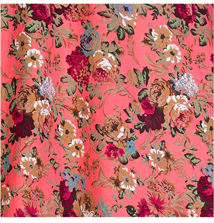 Lindy Bop Ellen Floral Print 50's Fit n Flare Rockabilly Swing Dress