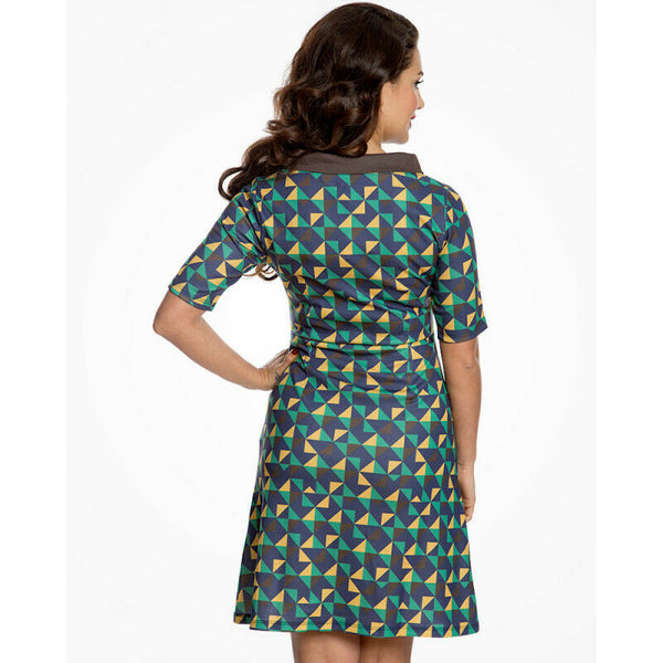 Lindy Bop Ladies Dress Style Monica 60's multicolored Triangles