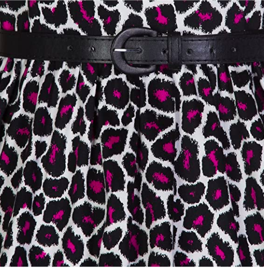 Lindy Bop Audrey Purple Leopard Print 50's Inspired Swing Dress