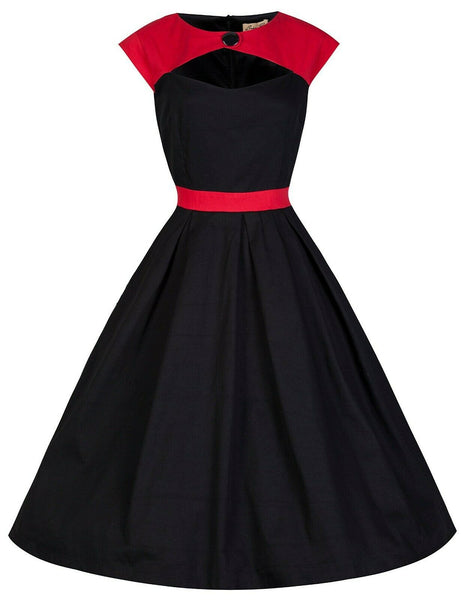 Lindy Bop Lottie 1950's Rockabilly Dress With Attached Bolero/Shrug Size 12 NEW