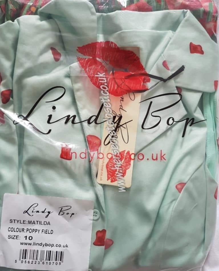 Lindy Bop Matilda Poppy Field Retro Pin-up dress - HerSecretCloset.co.uk