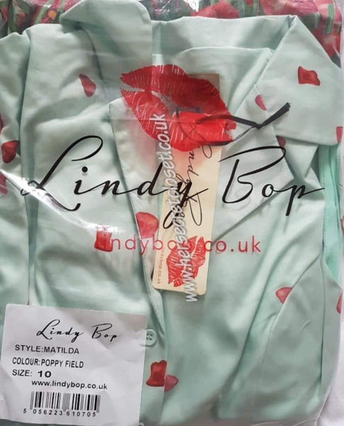Lindy Bop Matilda Poppy Field Retro Pin-up dress - HerSecretCloset.co.uk