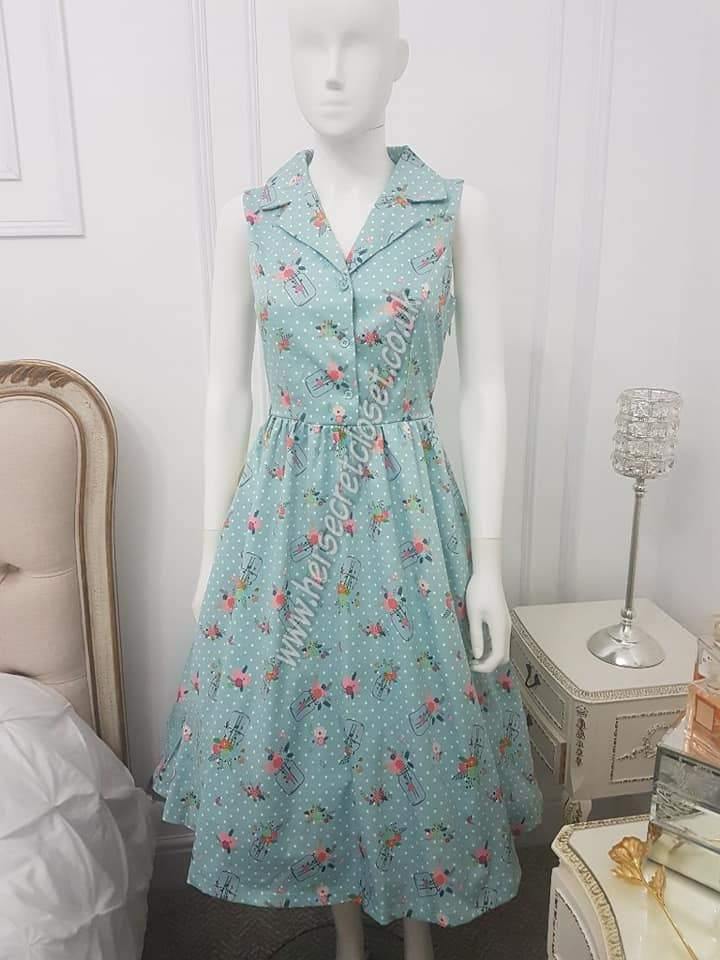 Lindy Bop Matilda Mason Jars Swing dress - HerSecretCloset.co.uk