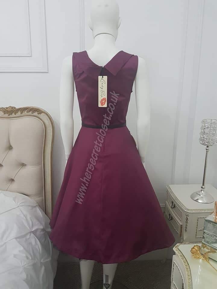 Lindy bop burgundy dress store