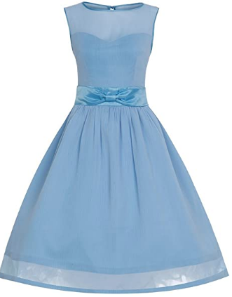 Lindy Bop 'Candy' Ice Blue Formal Prom Party Dress - HerSecretCloset.co.uk