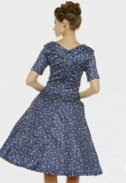 Lindy Bop Sloane Starry Night Vintage Dress - HerSecretCloset.co.uk