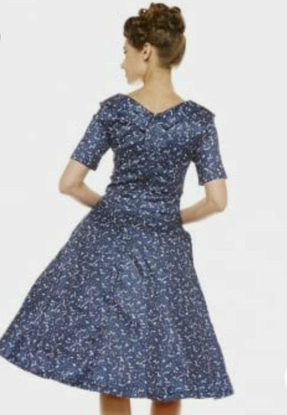Lindy Bop Sloane Starry Night Vintage Dress - HerSecretCloset.co.uk
