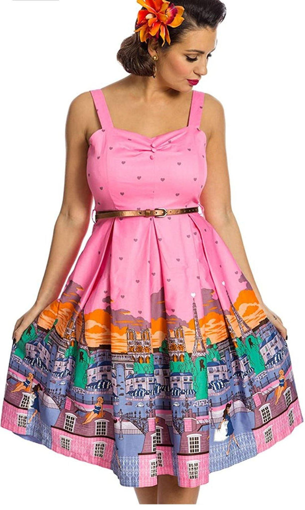 lindy bop pink dress How cute is the NEW 'Bella' Kitsch Pink Flamingo Print Fifties Swing Dress?! Do you have yours yet? >> https://lindy.love/2VjiaCl