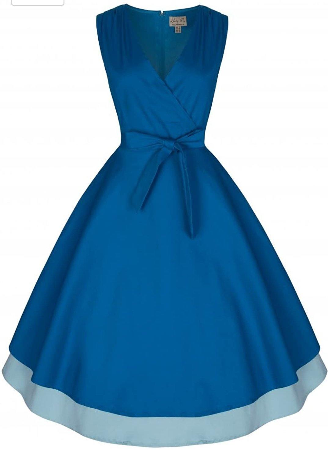 Lindy Bop Lora Fabulously Flirty 50's Rockabilly Inspired Swing Dress - HerSecretCloset.co.uk