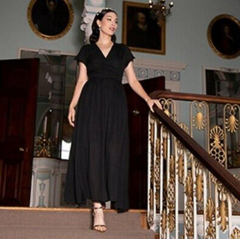 Lindy Bop Aisling Classic Vintage Inspired Maxi Dress - HerSecretCloset.co.uk