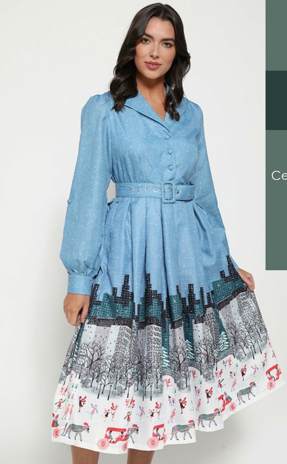 Lindy Bop Shannon Central Park Festive Swing Dress